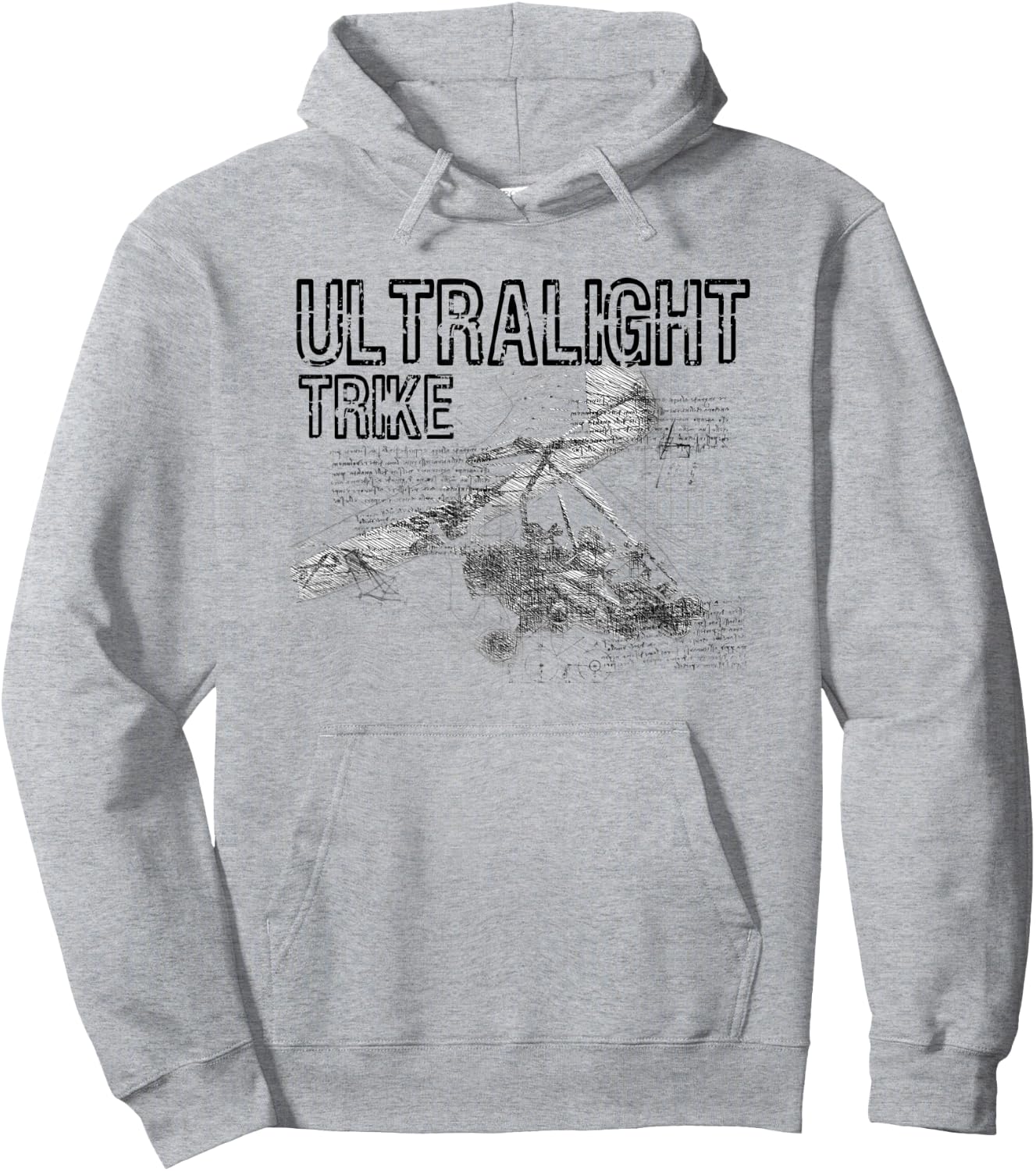 Ultralight Trike Aircraft Microlight Shirt Hoodie - Hoodie | Ash