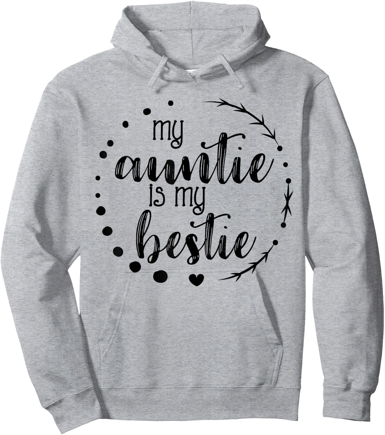 My Auntie is My Bestie Cute T Shirt for Niece Matching Set Hoodie - Hoodie | Ash