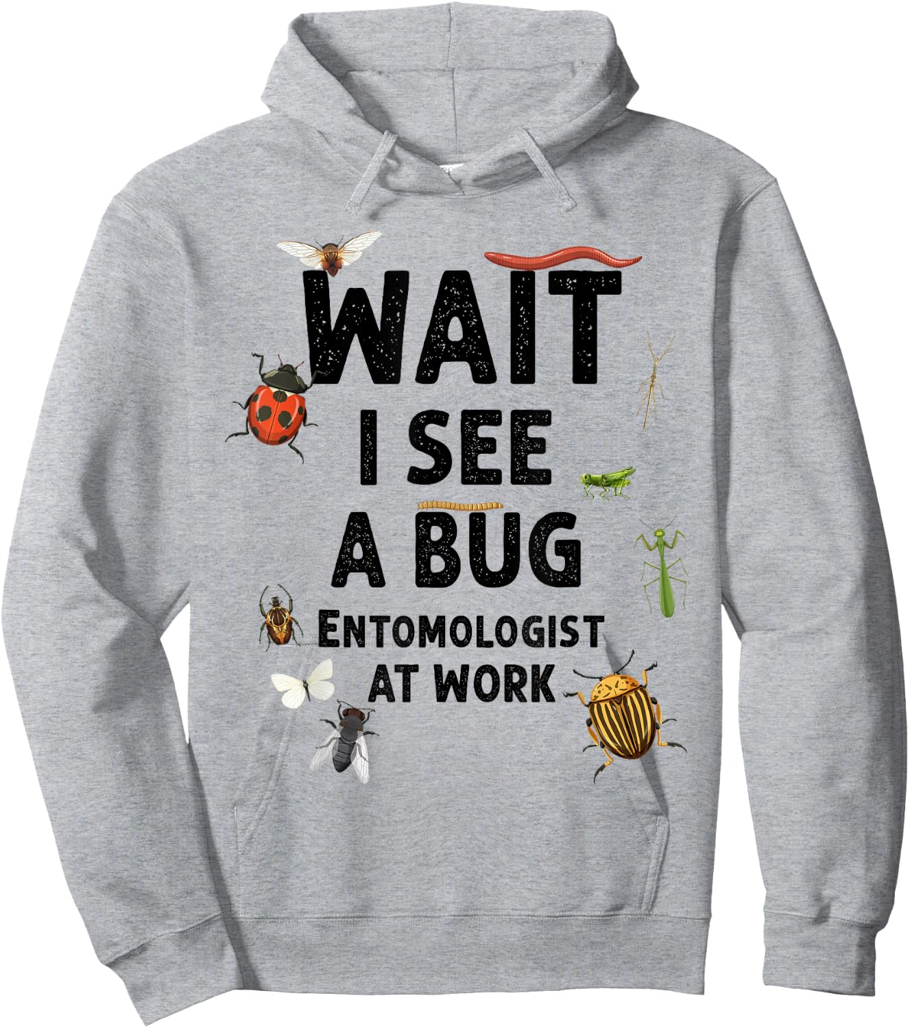 Kids Entomology Toddlers Wait I See A Bug Catchers Costume Hoodie - Hoodie | Ash