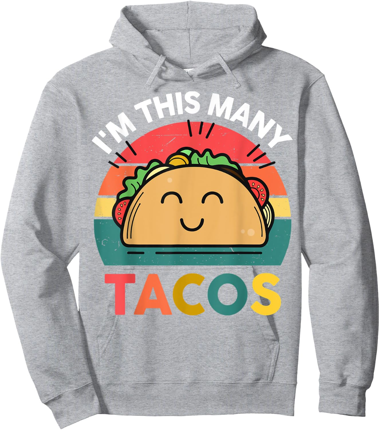 Cute Taco Shirt I'm This Many Tacos Twosday Birthday Party Hoodie - Hoodie | Ash