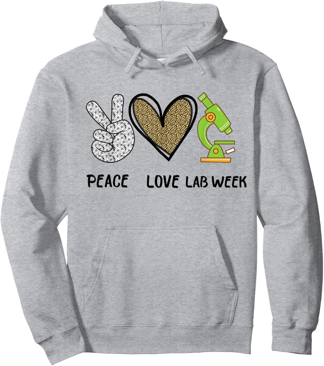 Peach Love Lab Week 2022 Laboratory Tech Technologist Hoodie - Hoodie | Ash
