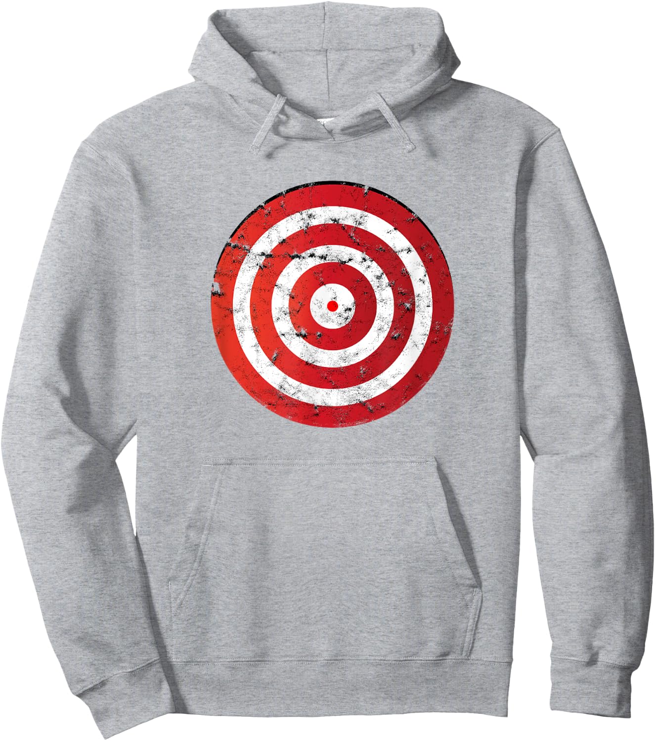 Vintage Bullseye Target Bulls Eye - Gun Shooting Range Sport Hoodie - Hoodie | Ash