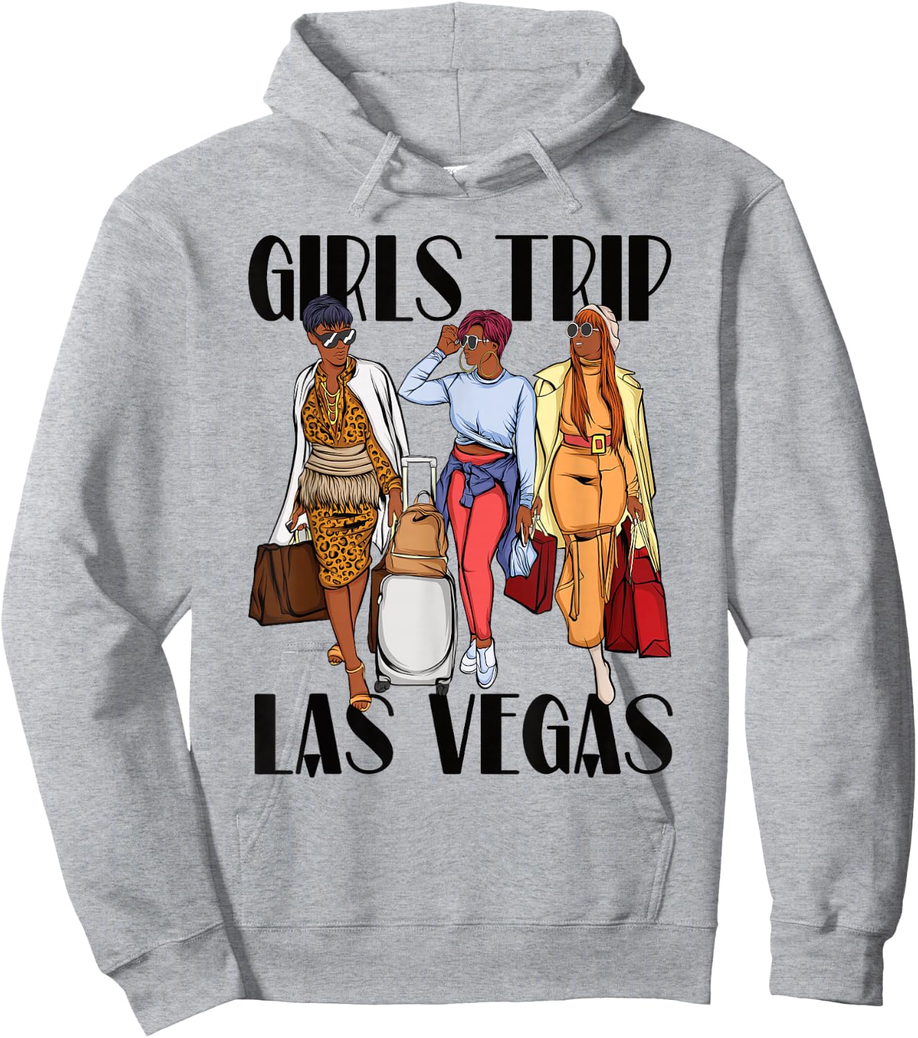 Girls Trip Las Vegas Vacation Weekend Black Women Hoodie - Hoodie | Ash
