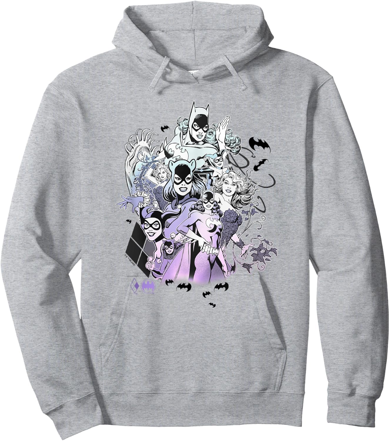 DC Comics Batgirl & Company Character Collage Hoodie - Hoodie | Ash
