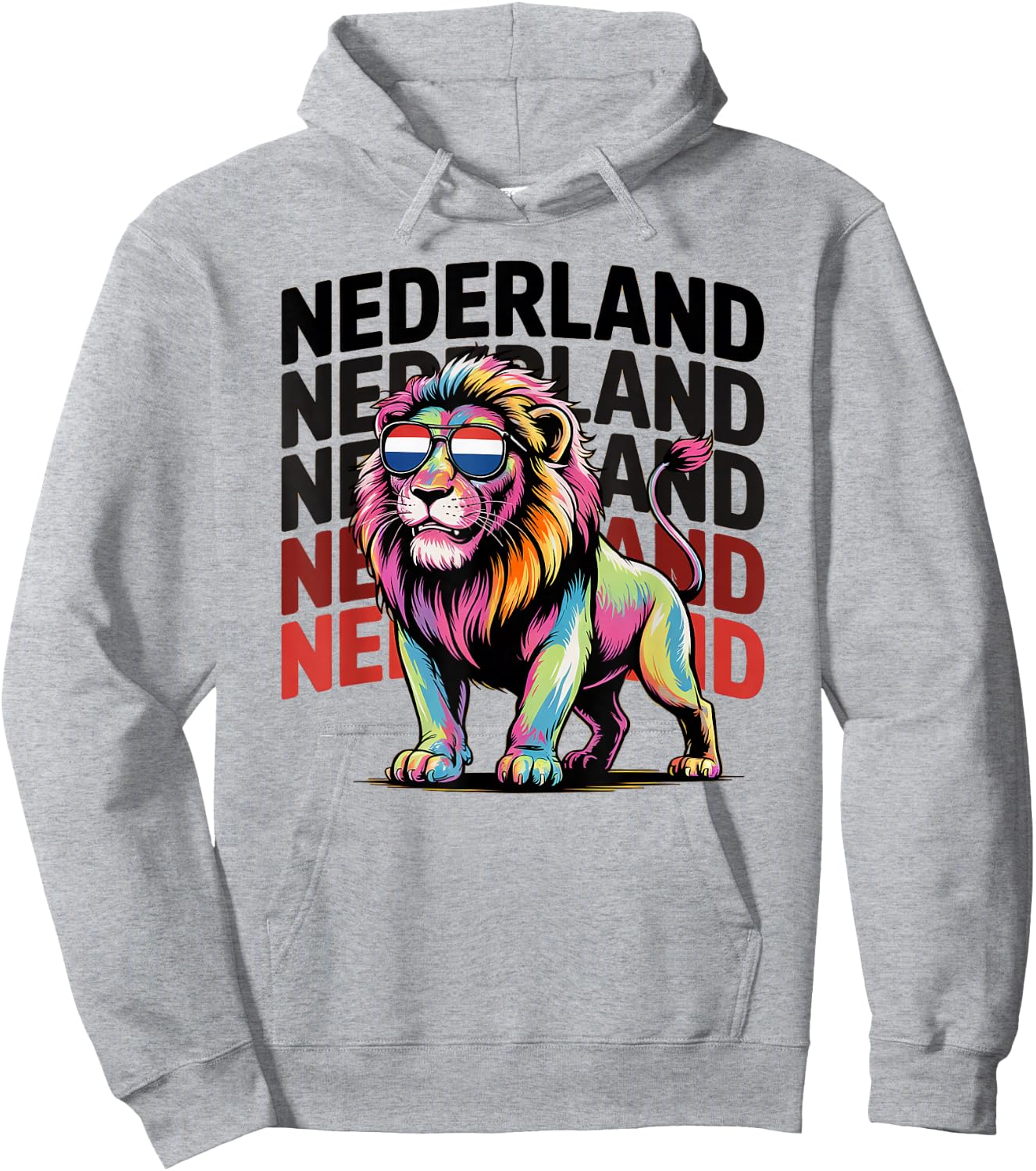 Proud Nederland Boys Oranje Dad Netherlands Hup Holland Lion Hoodie - Hoodie | Ash