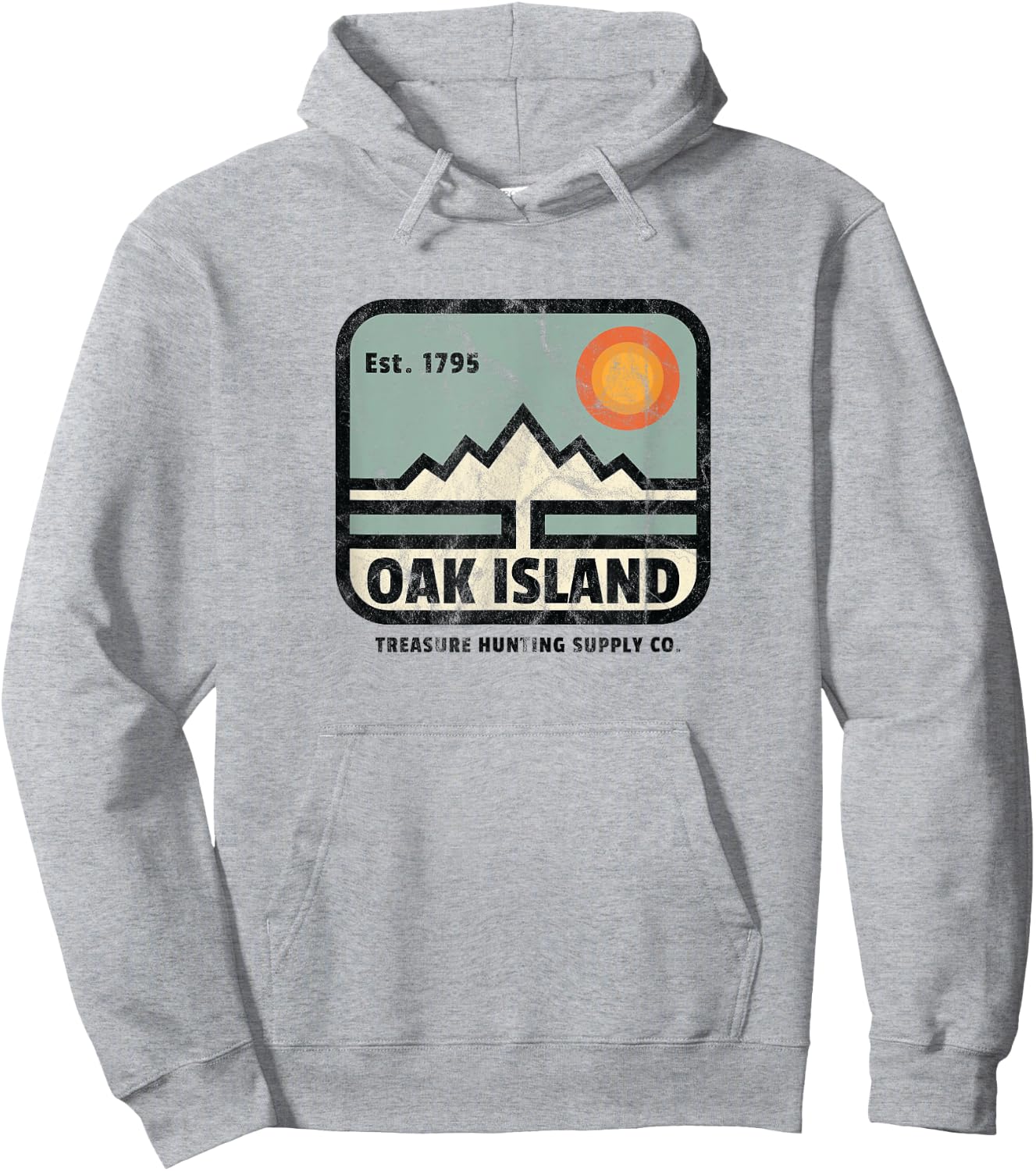 Oak Island Treasure Hunt Supply Vintage 1795 Map Myster Hoodie - Hoodie | Ash