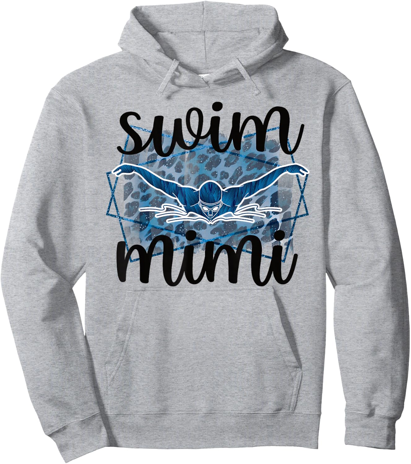 Proud Swim Mimi Of A Swimmer Mimi Grandma Hoodie - Hoodie | Ash