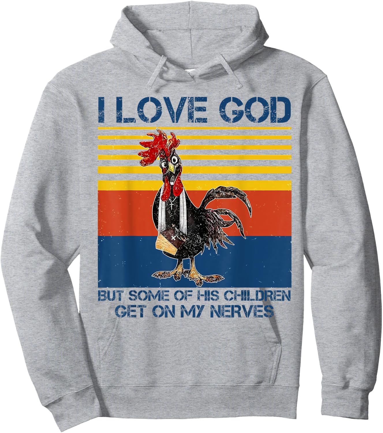 I love God but some of his children get on my nerves Hoodie - Hoodie | Ash