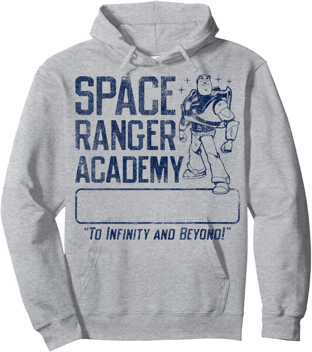 Disney Pixar Toy Story Buzz Lightyear Space Ranger Academy Hoodie - Hoodie | Ash