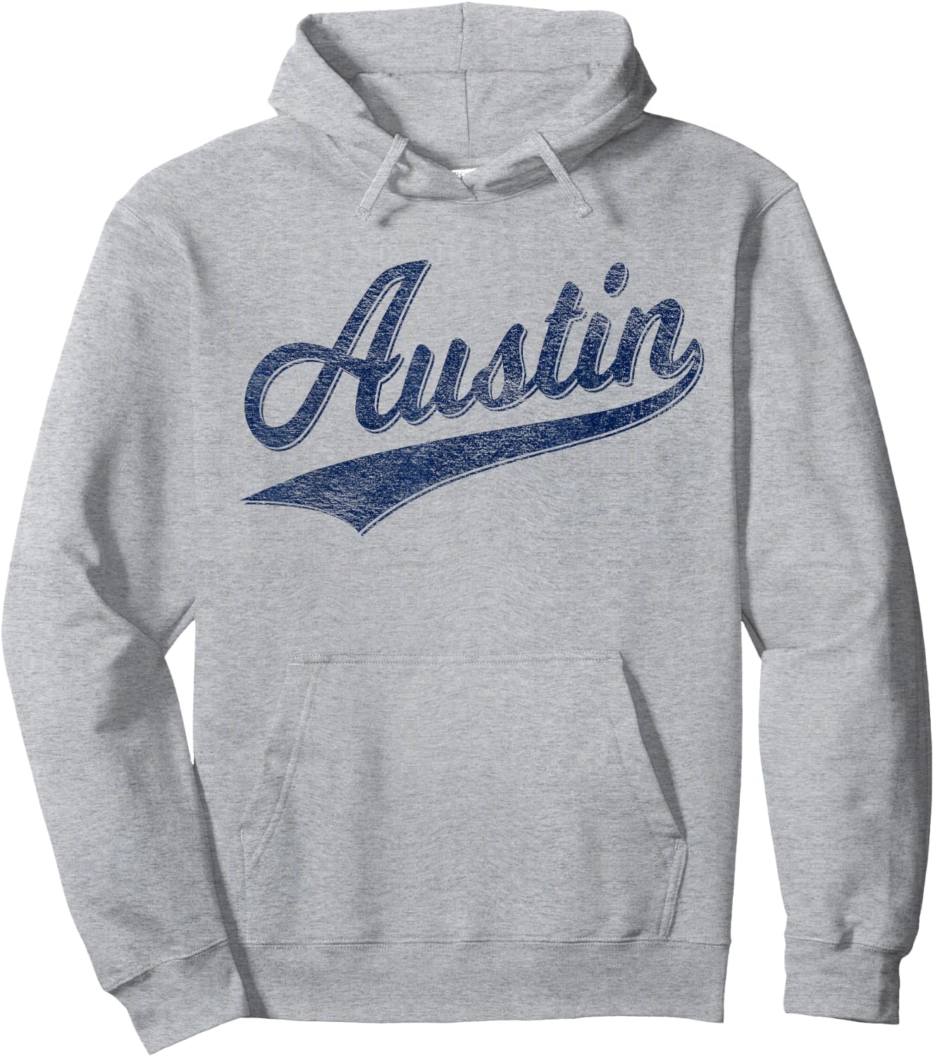 Austin Texas Varsity Script Vintage Sports Jersey Style Hoodie - Hoodie | Ash