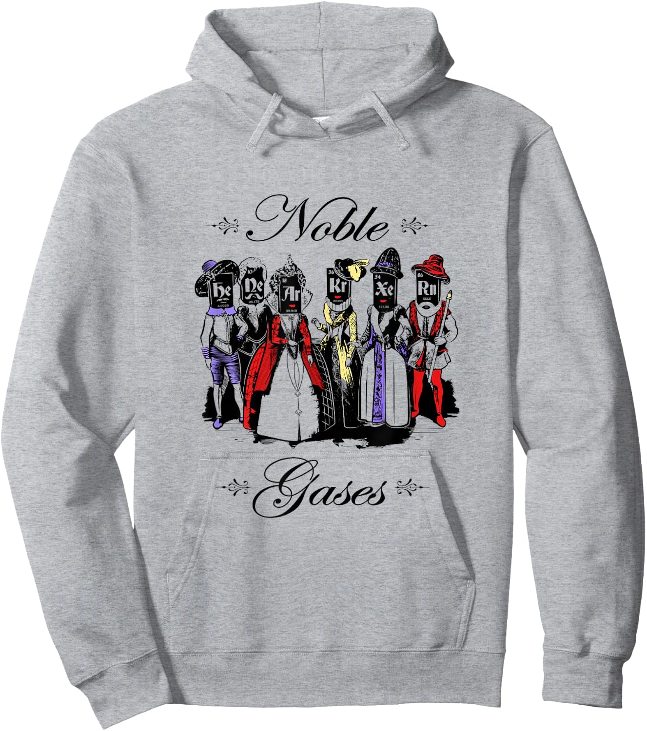 Funny Science - Noble Gases - Men & Women Science Sh Hoodie - Hoodie | Ash
