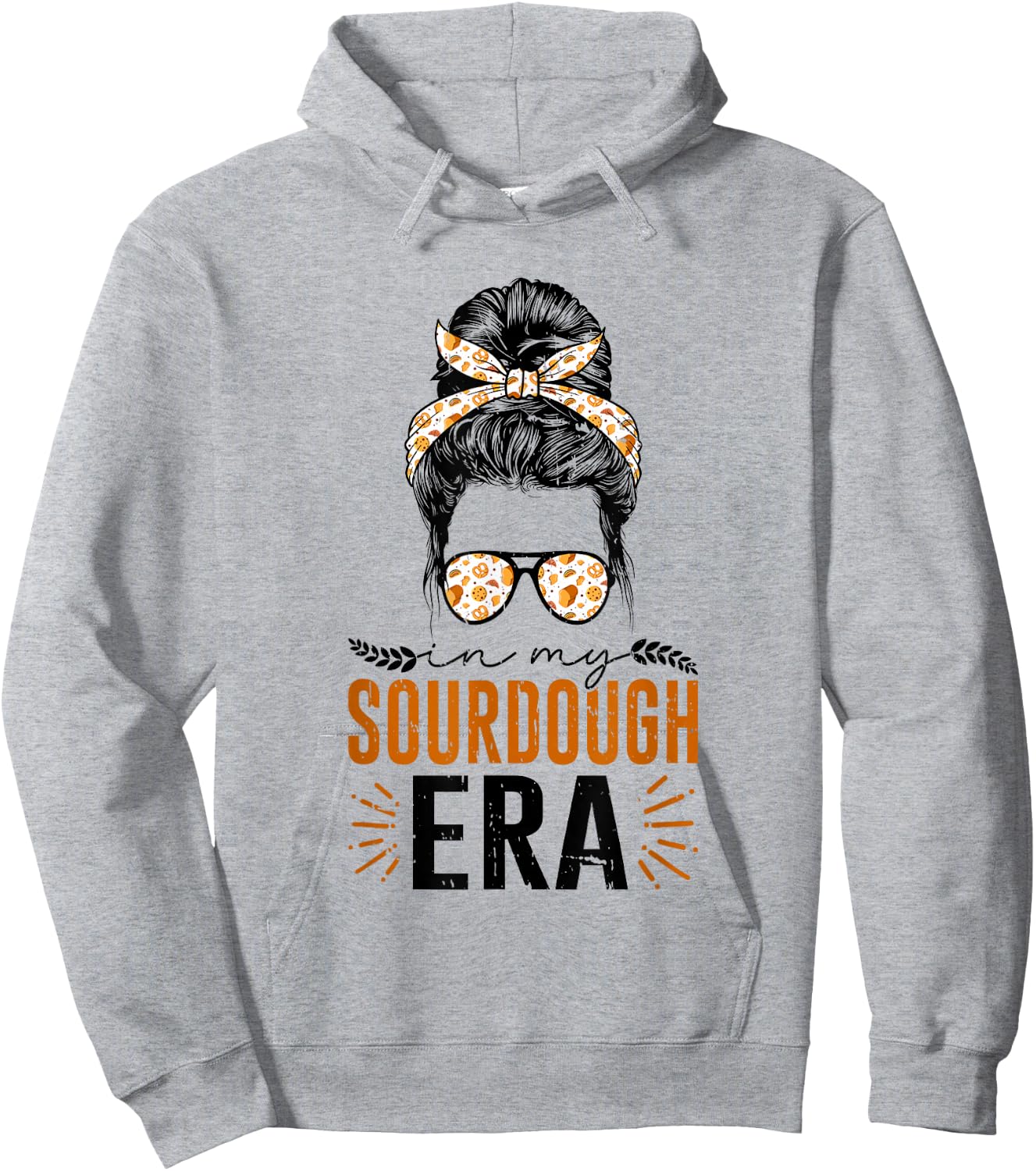 In My Sourdough Era Bread Baking Sourdough Enthusiast Hoodie - Hoodie | Ash