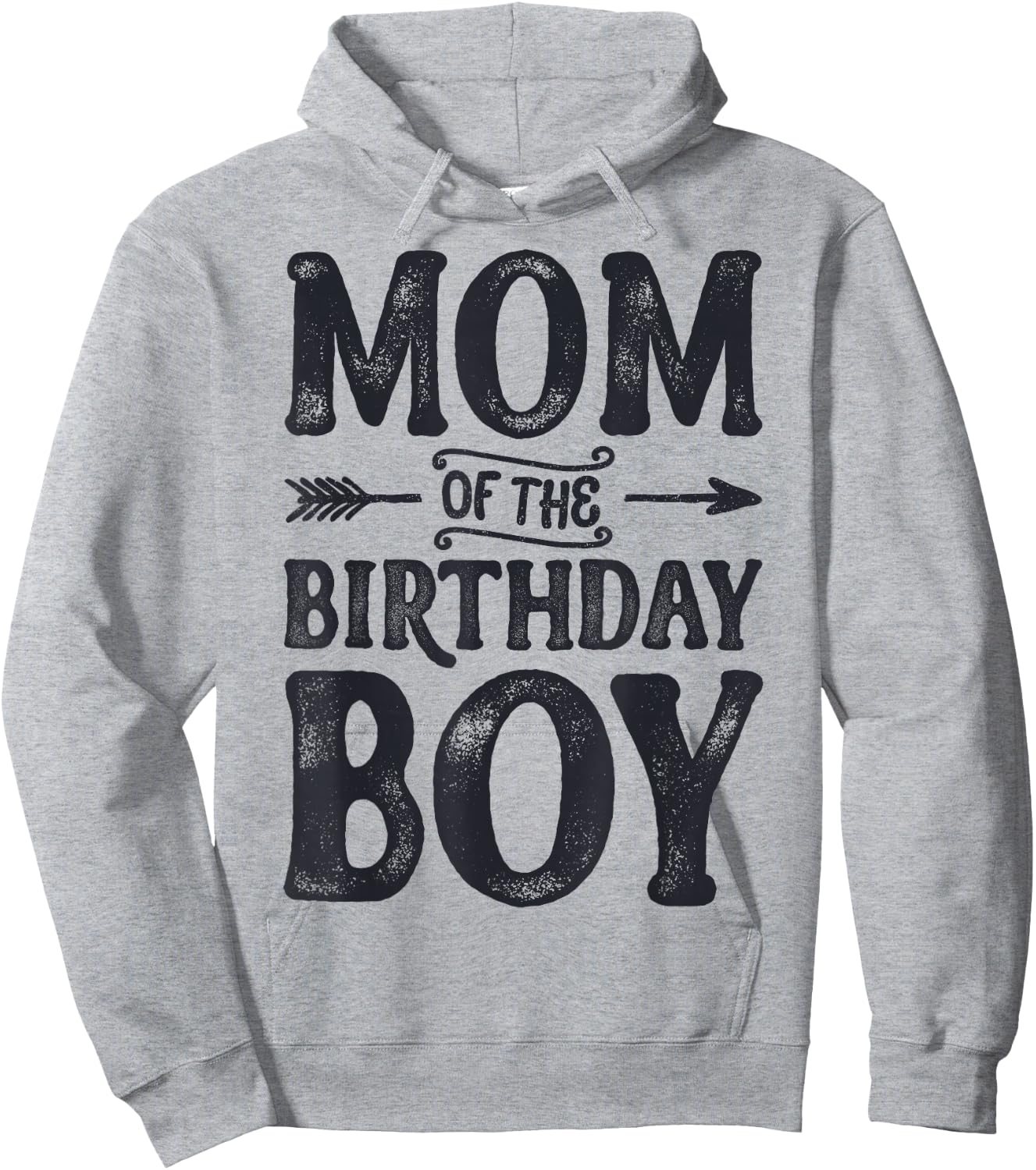 Mom of the Birthday Boy Funny Mother Mama Family Matching Hoodie - Hoodie | Ash