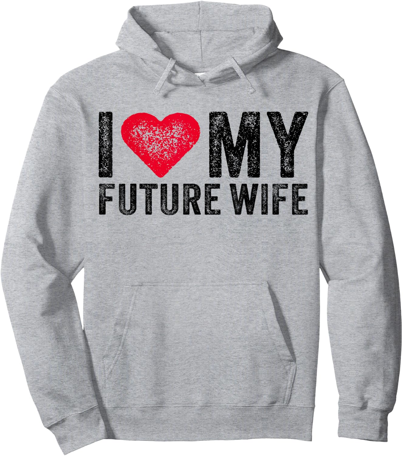 I Love My Future Wife Marriage Fiance Groom Wedding Vintage Hoodie - Hoodie | Ash