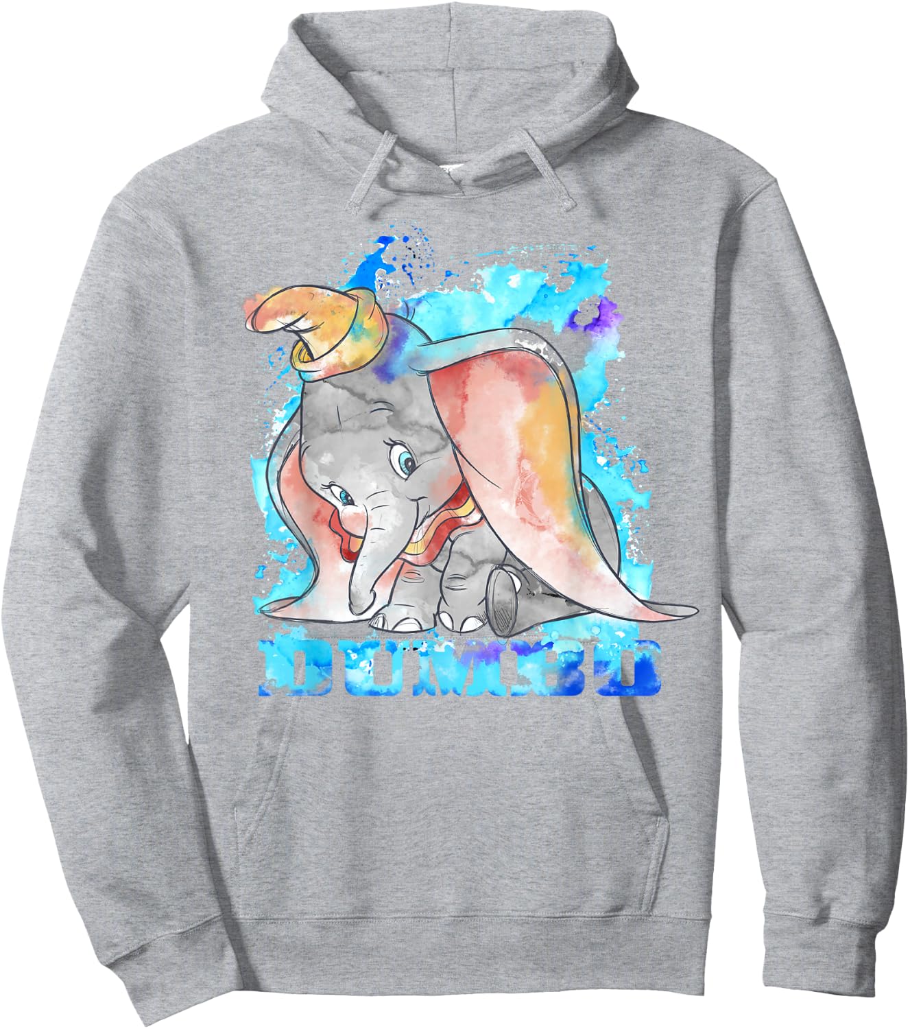 Disney Dumbo Watercolor Portrait Small Hoodie - Hoodie | Ash