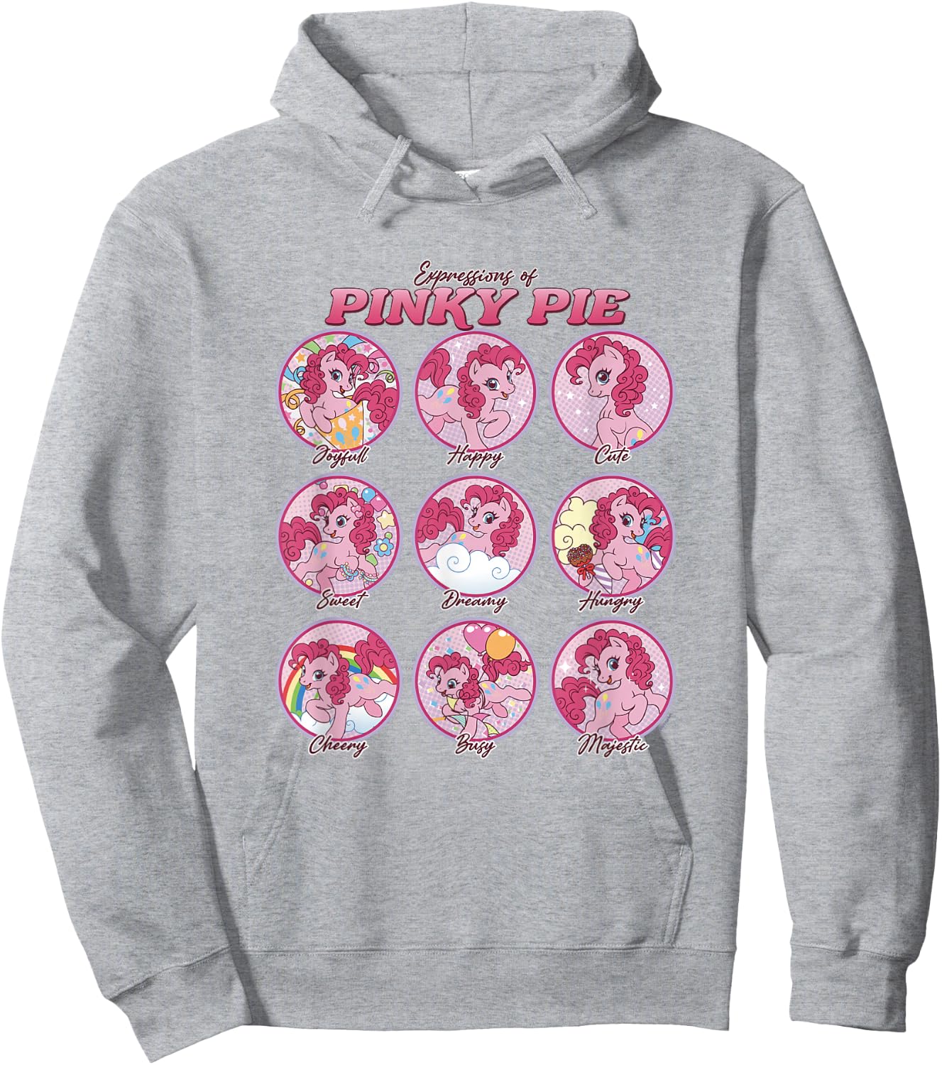 My Little Pony: Friendship is Magic Expressions of Pinky Pie Hoodie - Hoodie | Ash