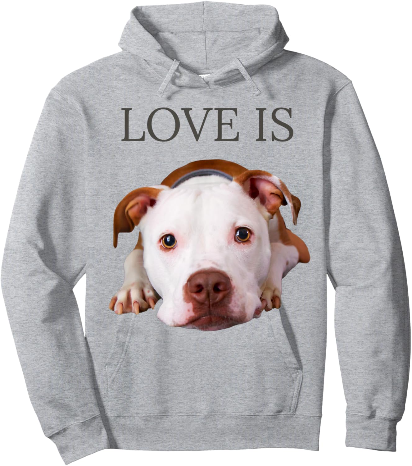 Pitbull Shirt Pittie Mom Dad Bullie Dog Women Men Love Hoodie - Hoodie | Ash