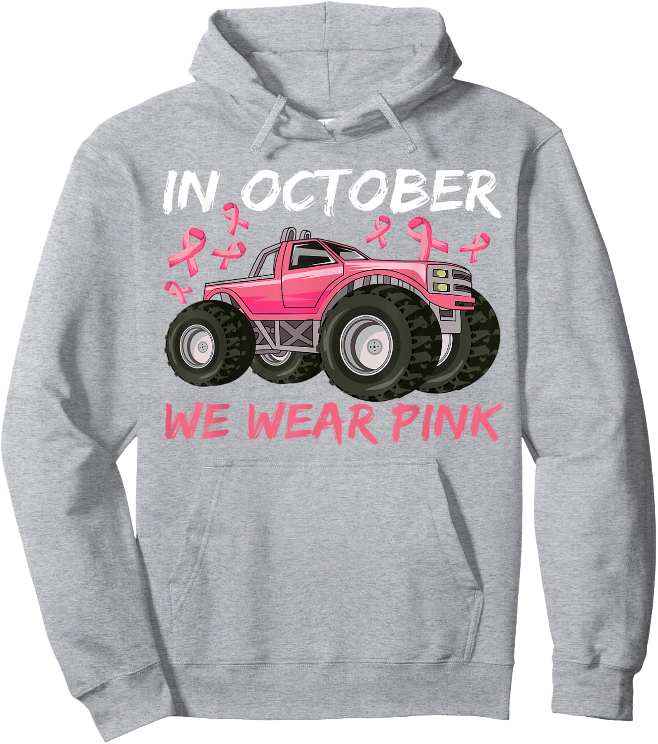 Boys Breast Cancer Shirt, Breast Cancer Shirts for Kids Hoodie - Hoodie | Ash