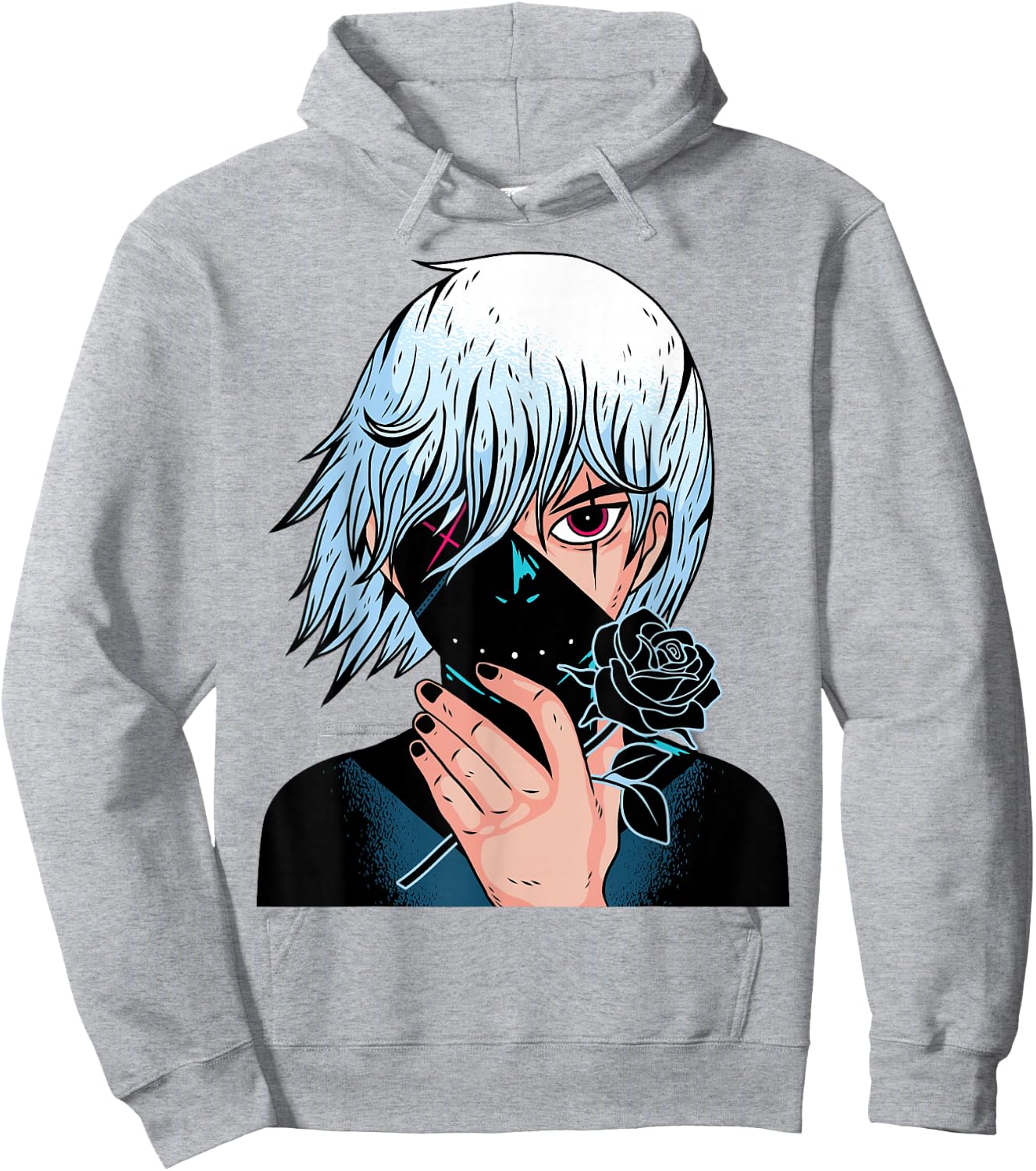 Black Roses - Alt Aesthetic - Anime Manga Pink Hoodie - Hoodie | Ash