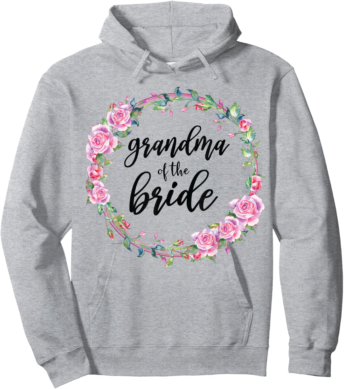 Grandma Of The Bride Wedding Matching Bridal Party Hoodie - Hoodie | Ash