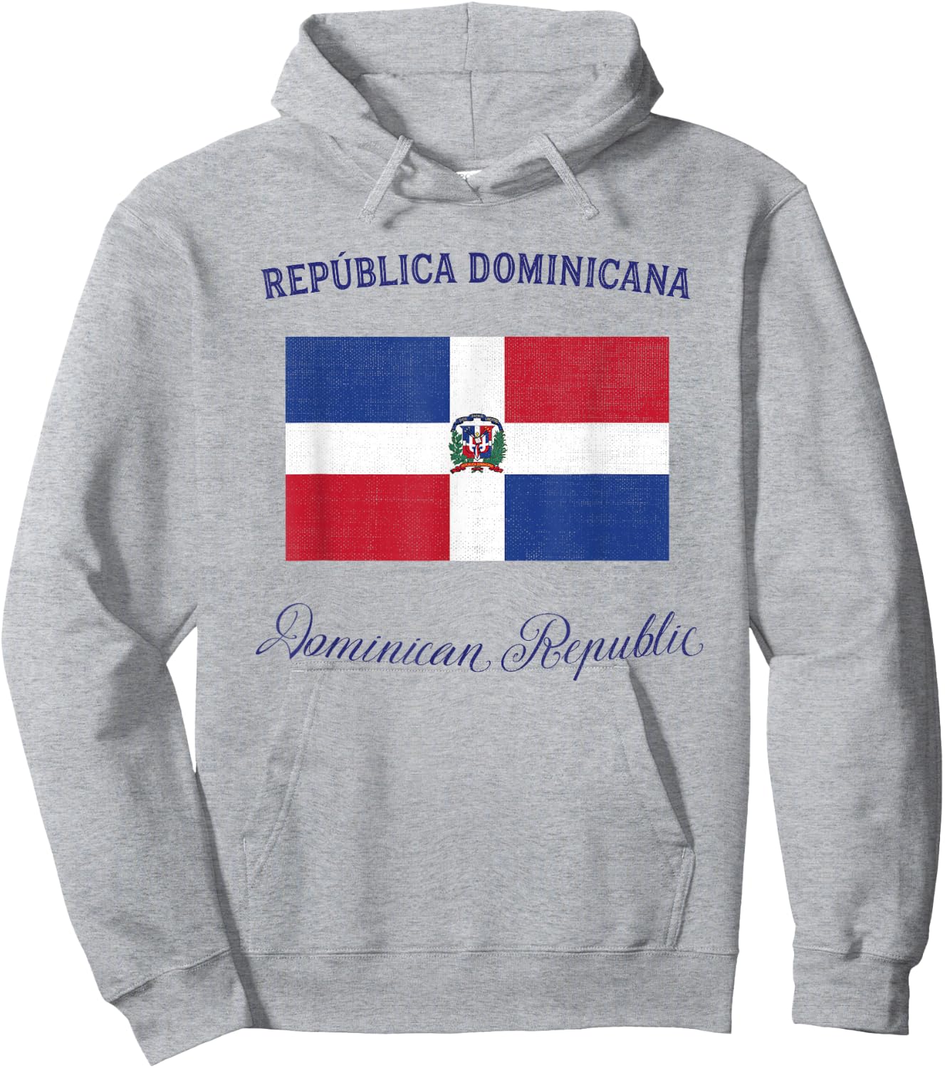 Dominican Republic Flag Hoodie - Hoodie | Ash