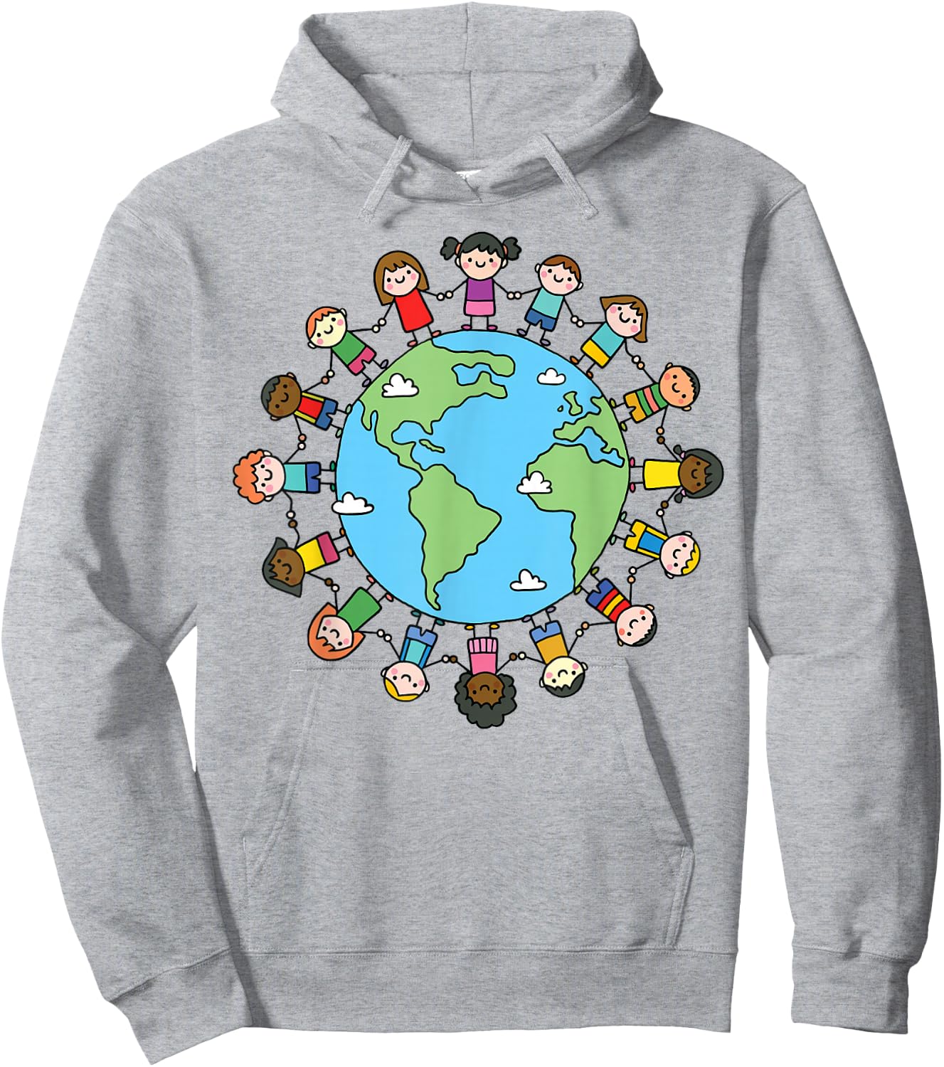 Earth Day 2026 Boys Girls Environment Nature Planet Teacher Hoodie - Hoodie | Ash
