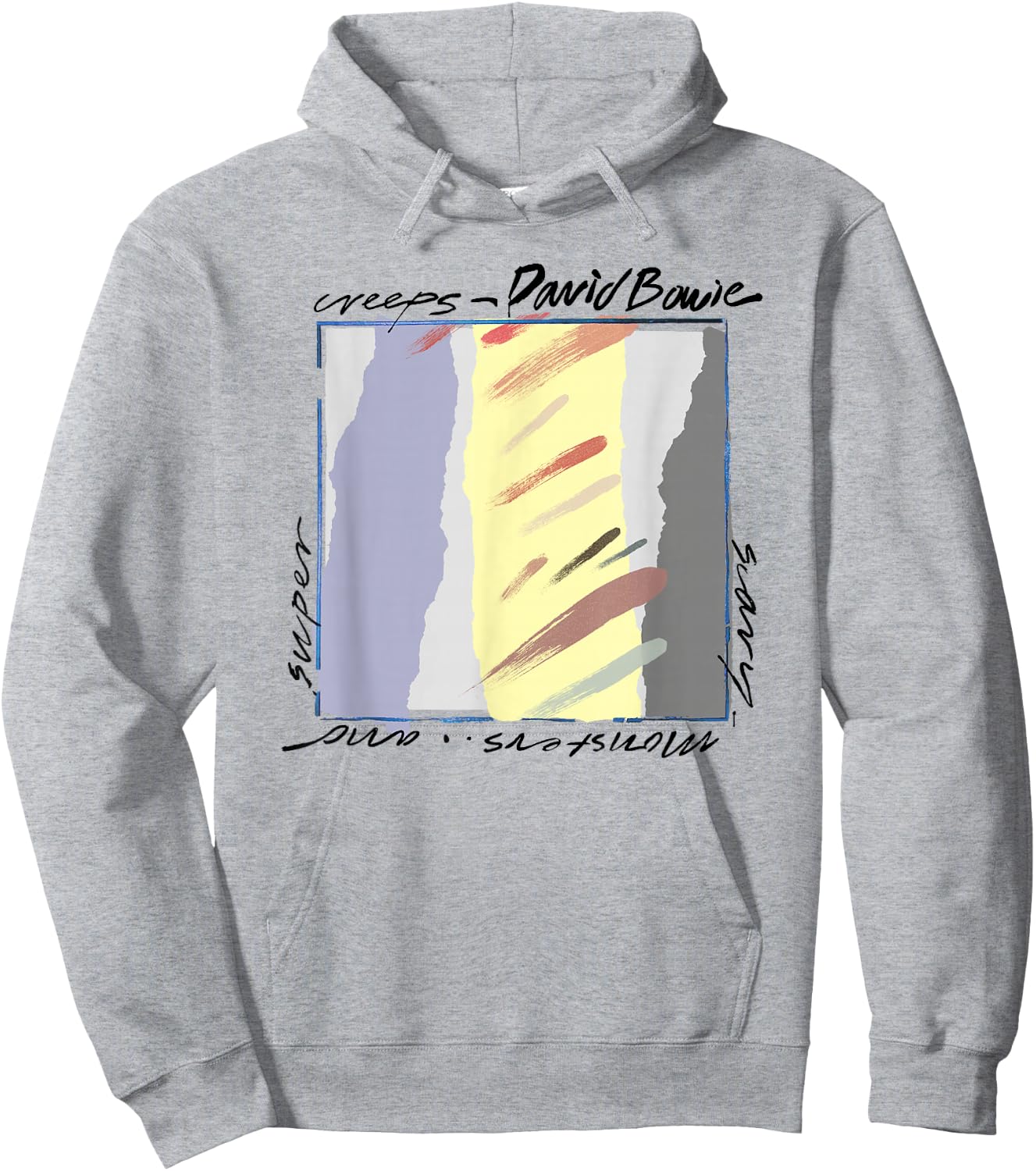 David Bowie - Scary Monsters Abstract Hoodie - Hoodie | Ash