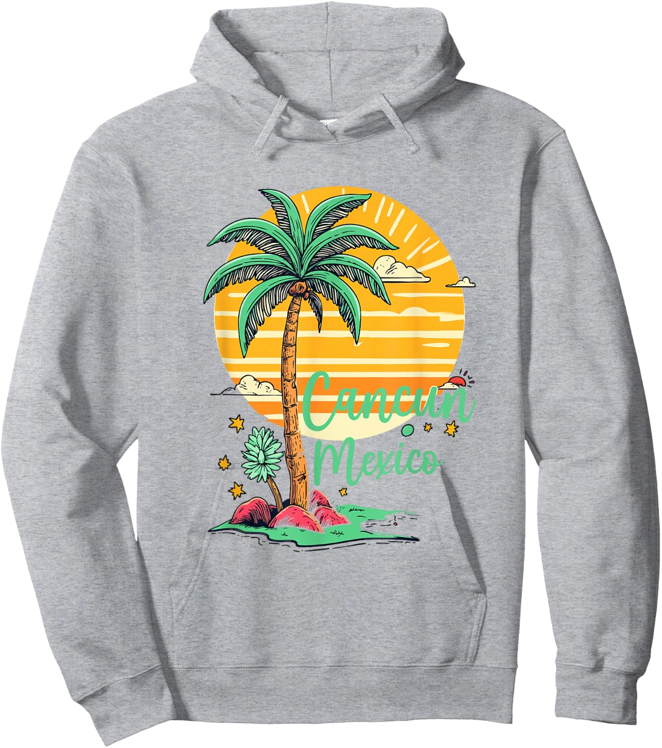Cancun Mexico Souvenir Family Matching Vacation Men Women Hoodie - Hoodie | Ash