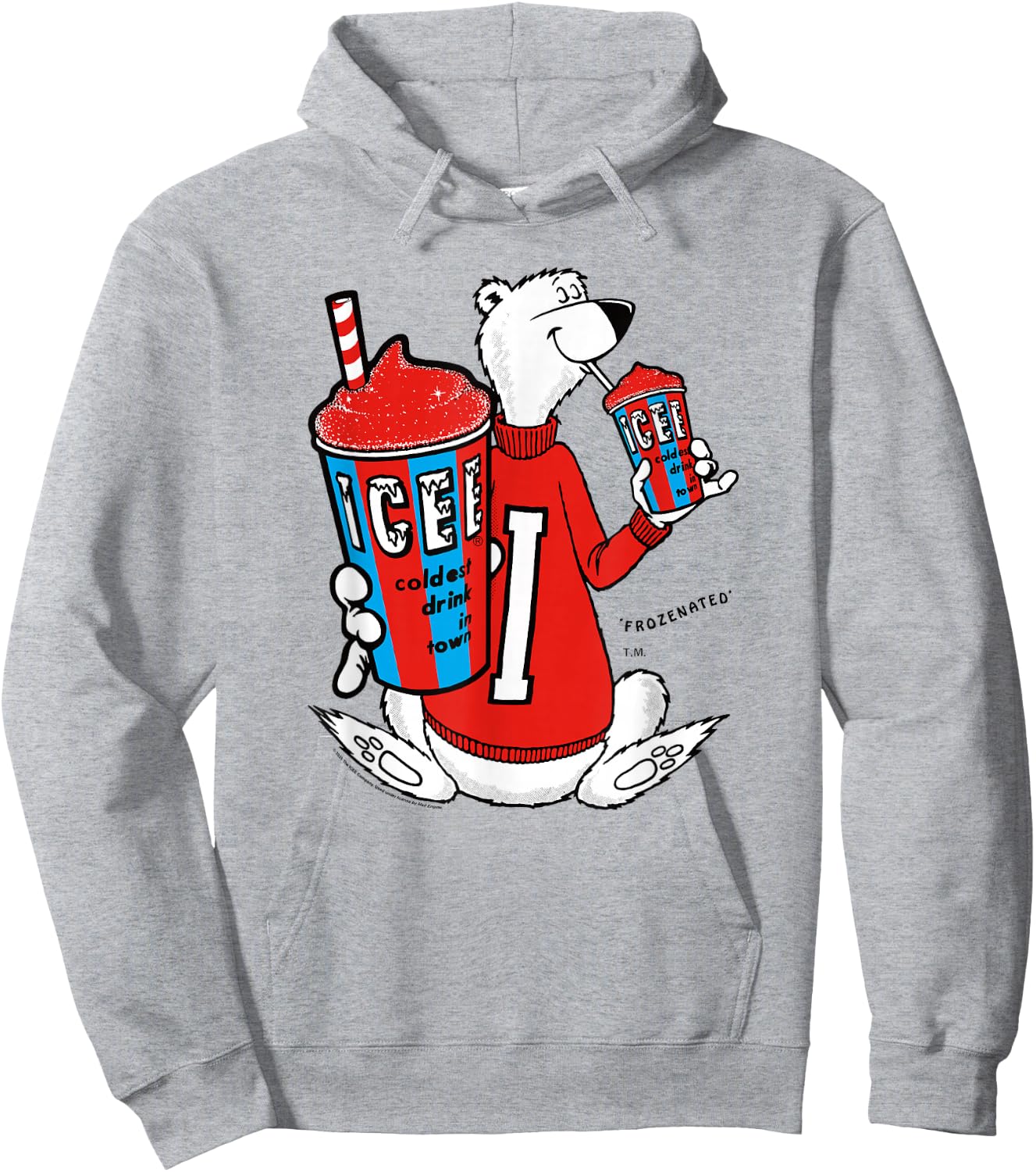 ICEE Bear Classic Coldest Frozen Drink Around Hoodie - Hoodie | Ash