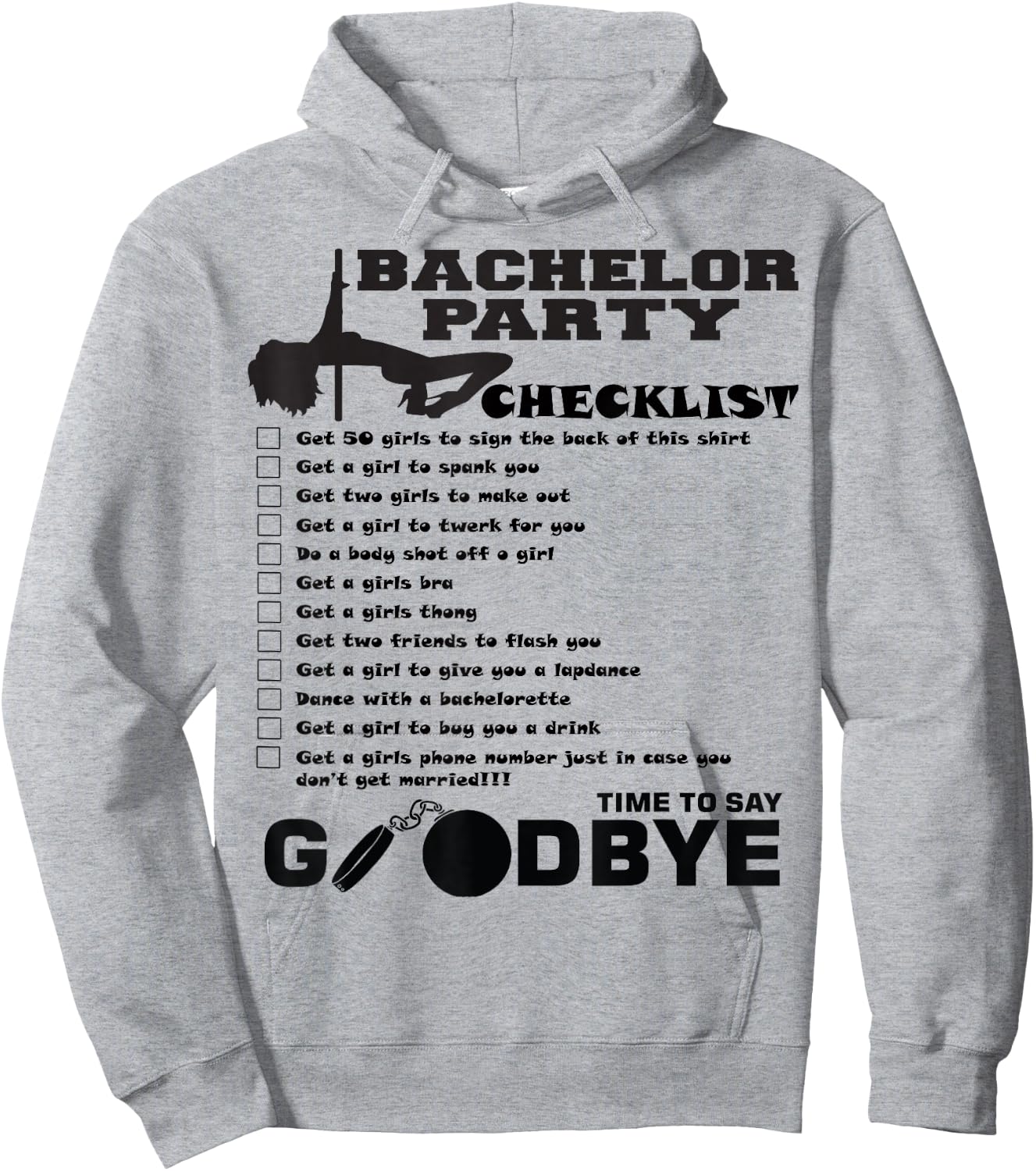AMSER Co. Bachelor Party , Blue, Small Hoodie - Hoodie | Ash