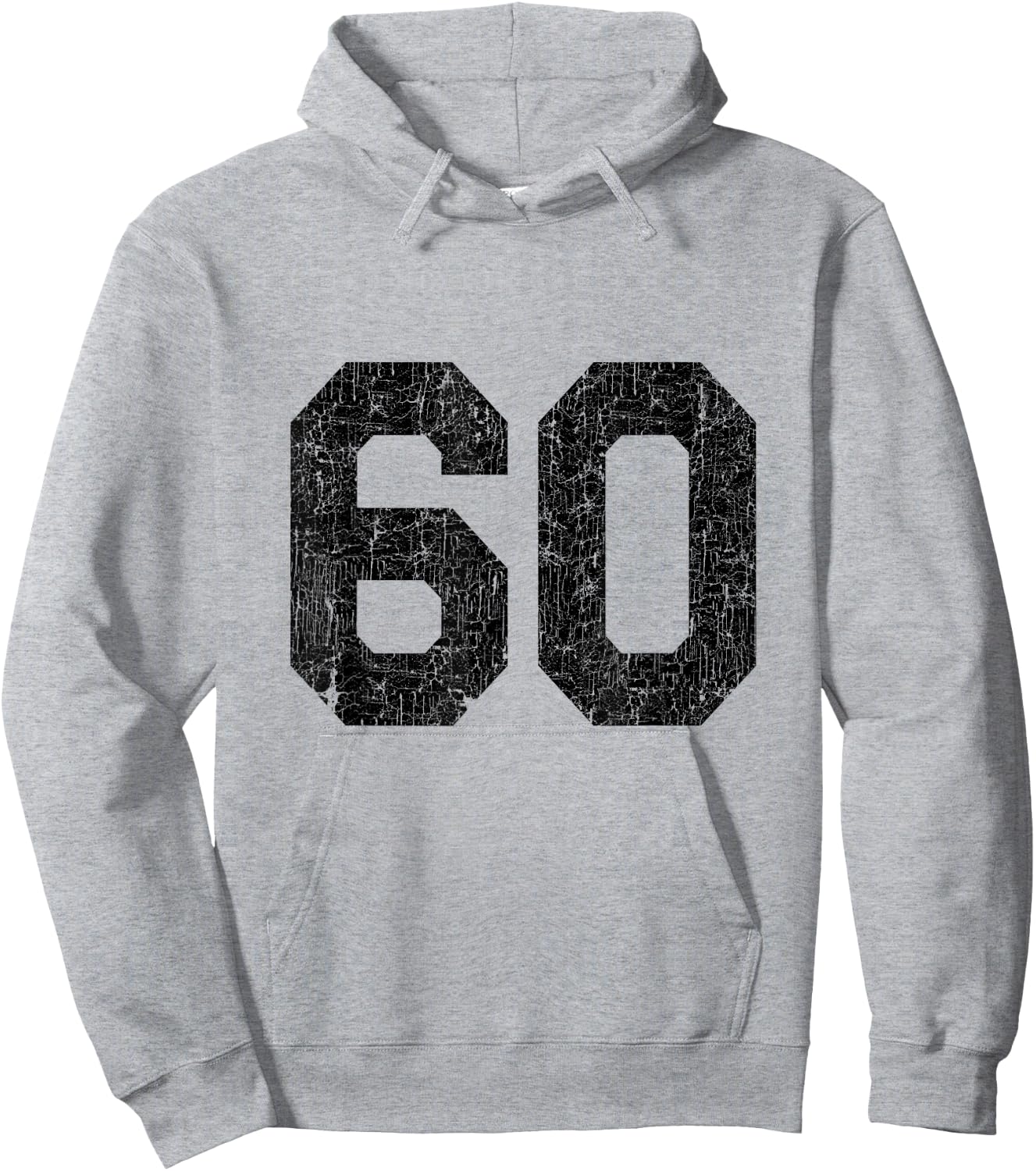 #60 Jersey Uniform Varsity Sports Number, 60th Birthday Hoodie - Hoodie | Ash
