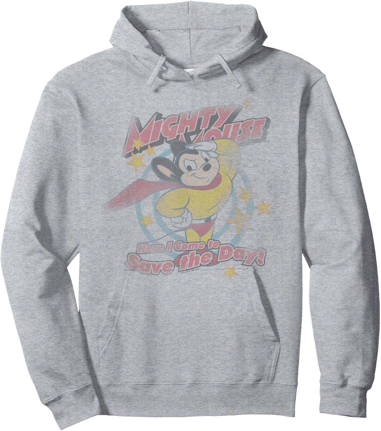 Mighty Mouse at Your Service Hoodie - Hoodie | Ash