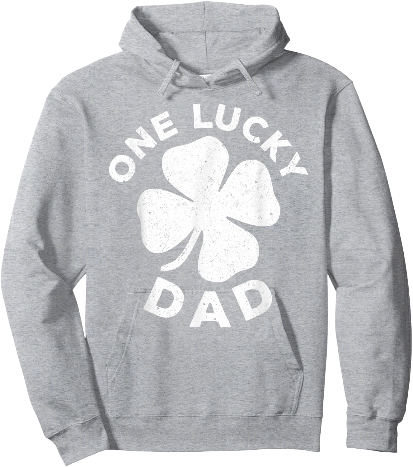 One Lucky Dad Shirt Funny Men Vintage St Patricks Day Hoodie - Hoodie | Ash