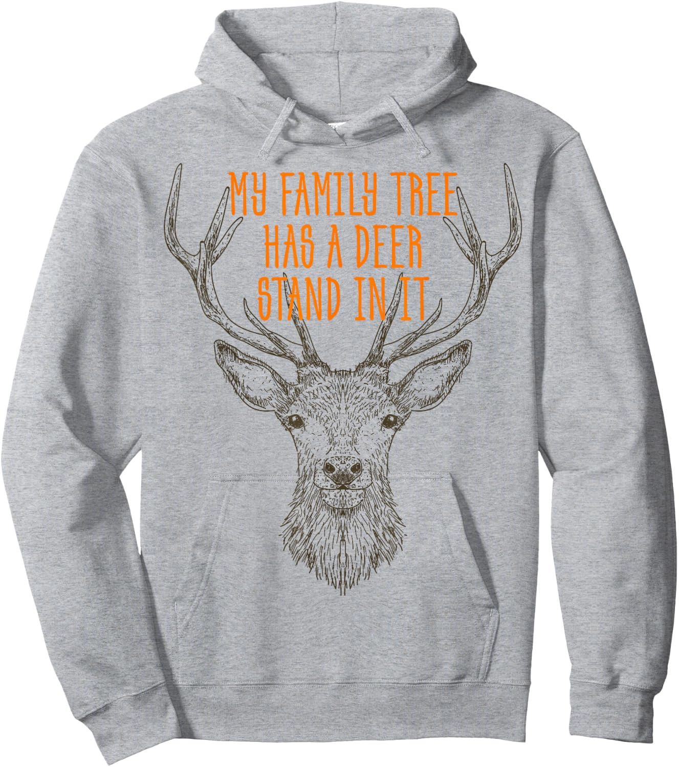 My Family Tree Has A Deer Stand In It Shirt Buck Hunting Hoodie - Hoodie | Ash