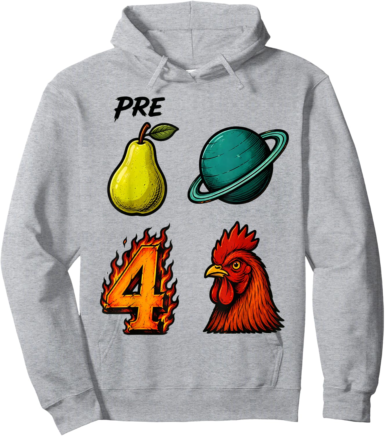 Prepare Uranus for Rooster Clever Adult Humor Design Hoodie - Hoodie | Ash