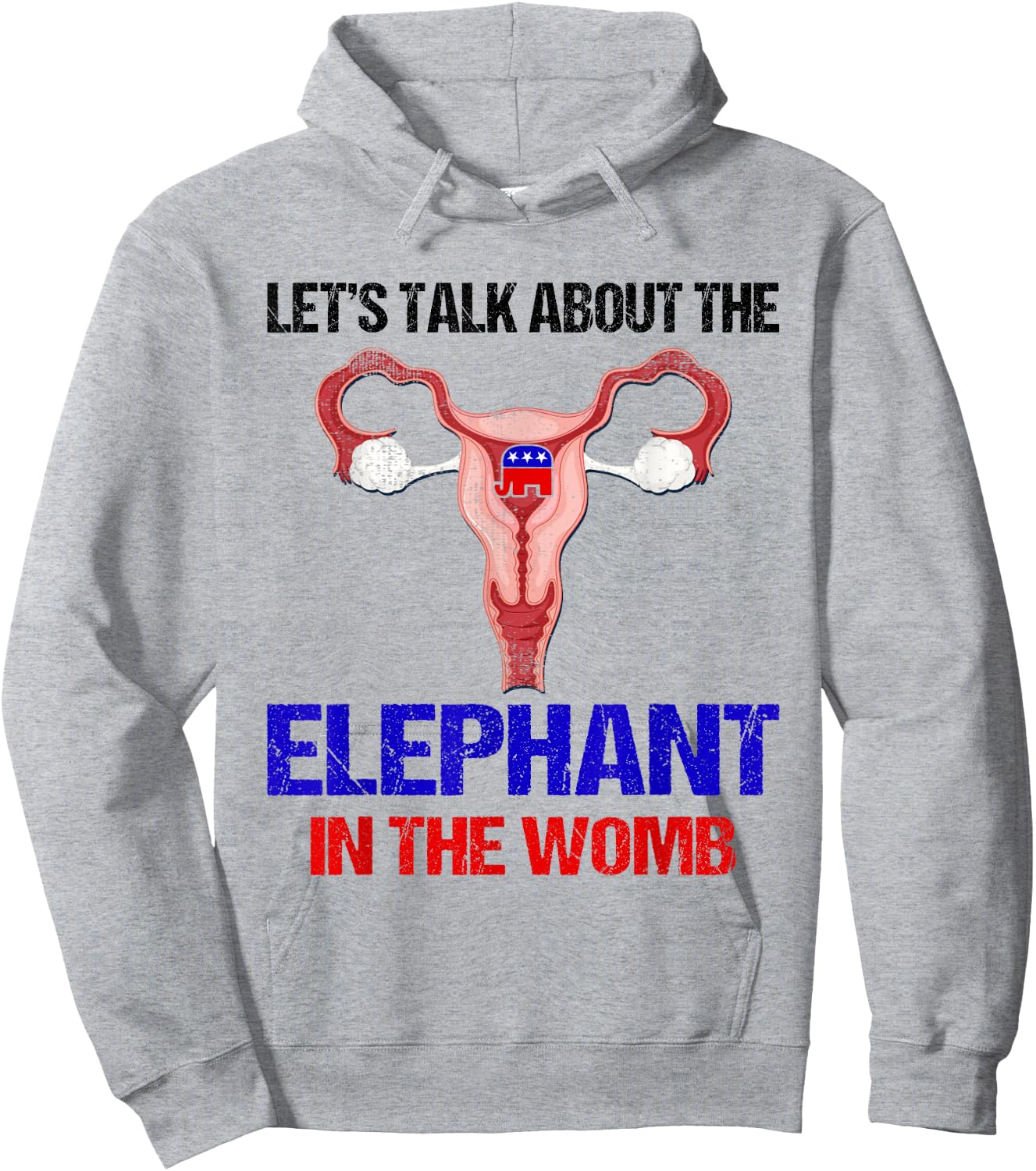 Let's Talk About The Elephant In The Womb Hoodie - Hoodie | Ash
