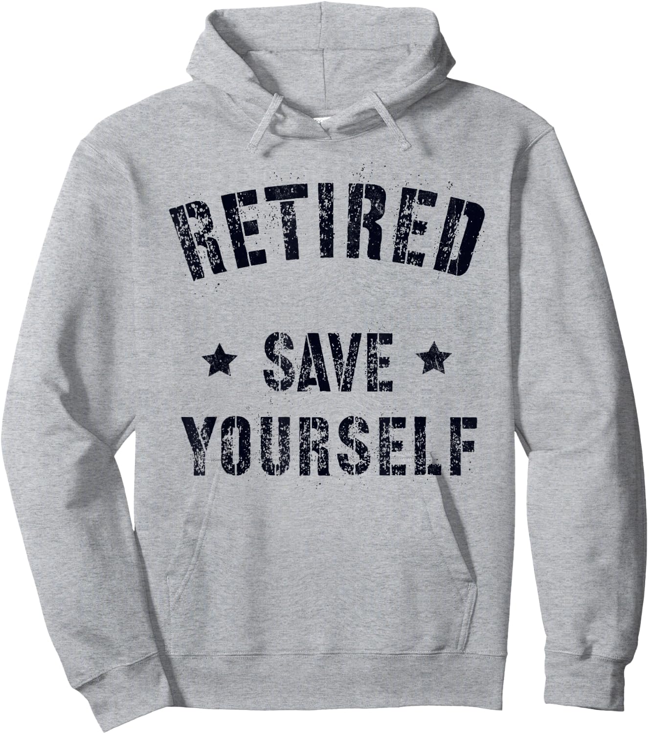 Funny RETIRED SAVE YOURSELF Squad Military Life Guard Hoodie - Hoodie | Ash