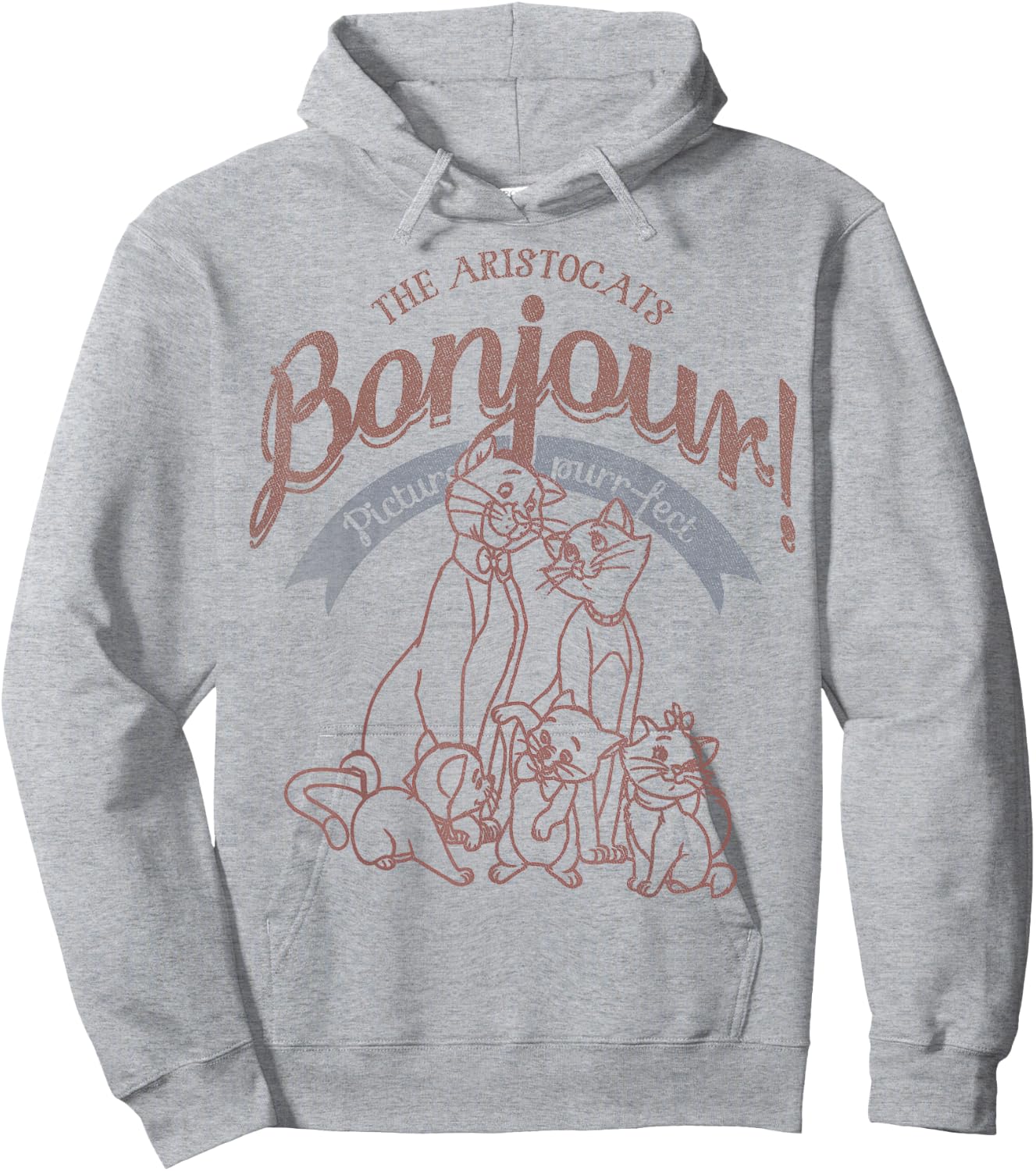 Disney The Aristocats Bojour Picture Purrfect Hoodie - Hoodie | Ash