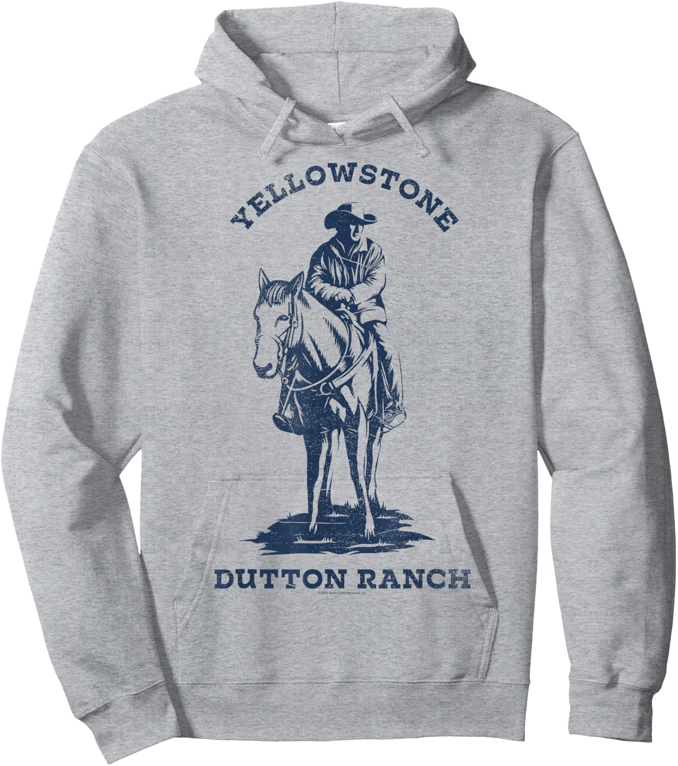 Yellowstone Navy Cowboy Dutton Ranch Hoodie - Hoodie | Ash