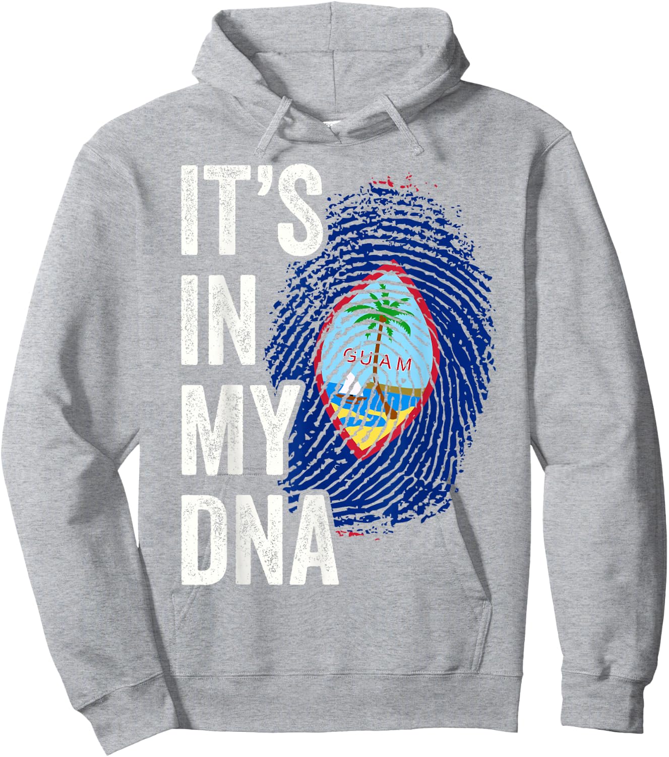 IT'S IN MY DNA Guam Flag Roots Guamanian Pride Heritage Hoodie - Hoodie | Ash