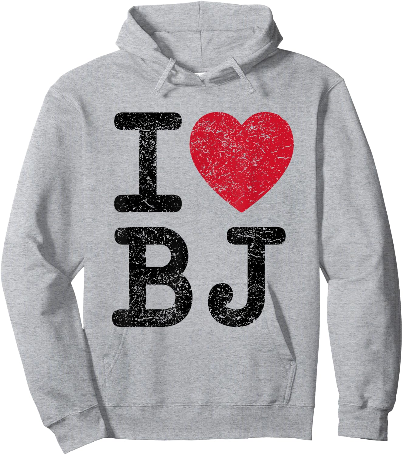 I love BJ Beijing China BJ Hoodie - Hoodie | Ash