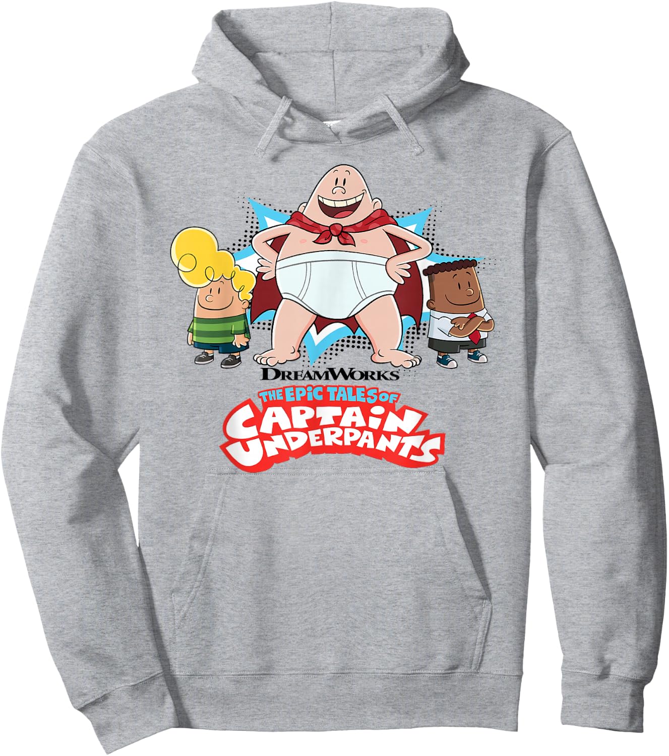 Captain Underpants The First Epic Movie Captain Pose Hoodie - Hoodie | Ash