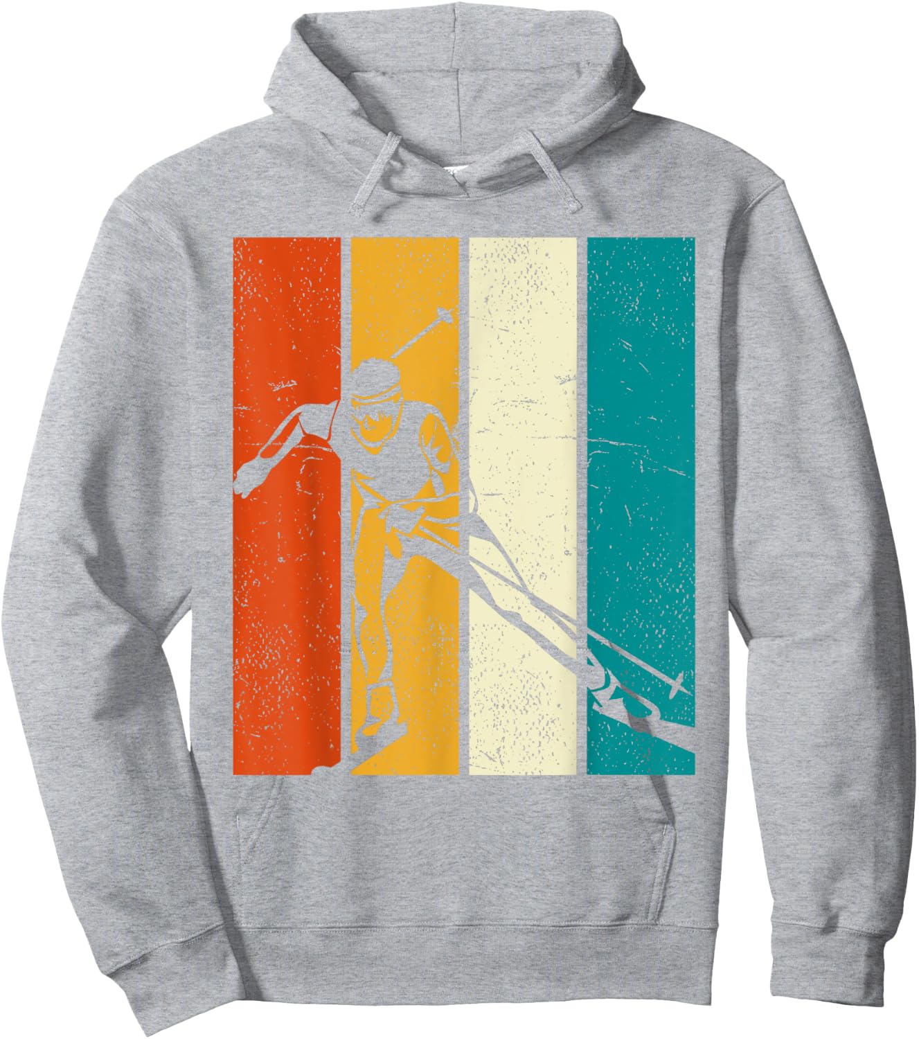 Retro Ski Hoodie - Hoodie | Ash