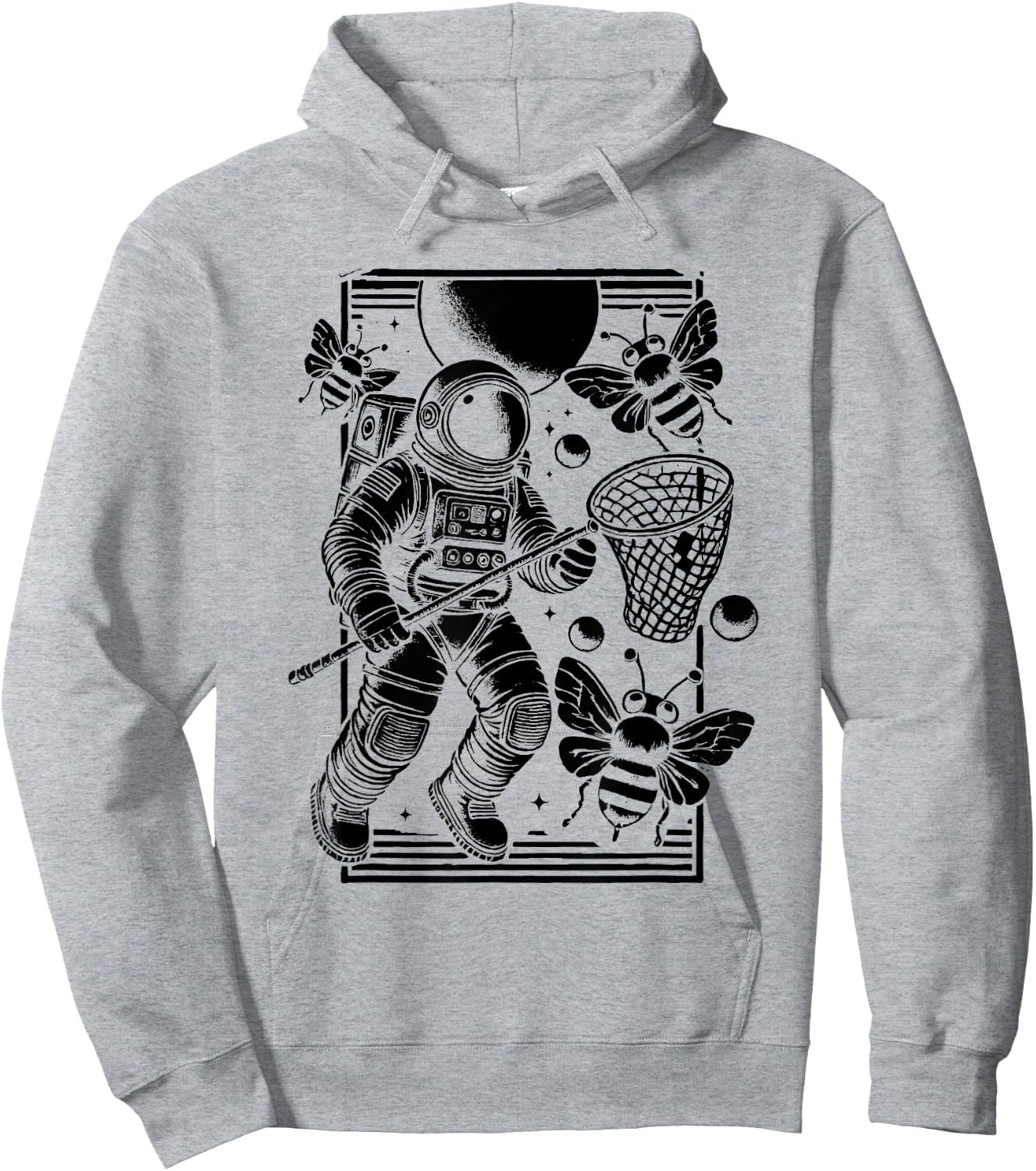Astronaut Playing With Bugs Entomologist Entomology Bug Hoodie - Hoodie | Ash