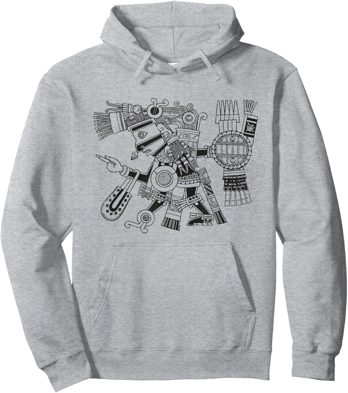Maya patron deity Tezcatlipoca warrior Aztec Indians Mexico Hoodie - Hoodie | Ash