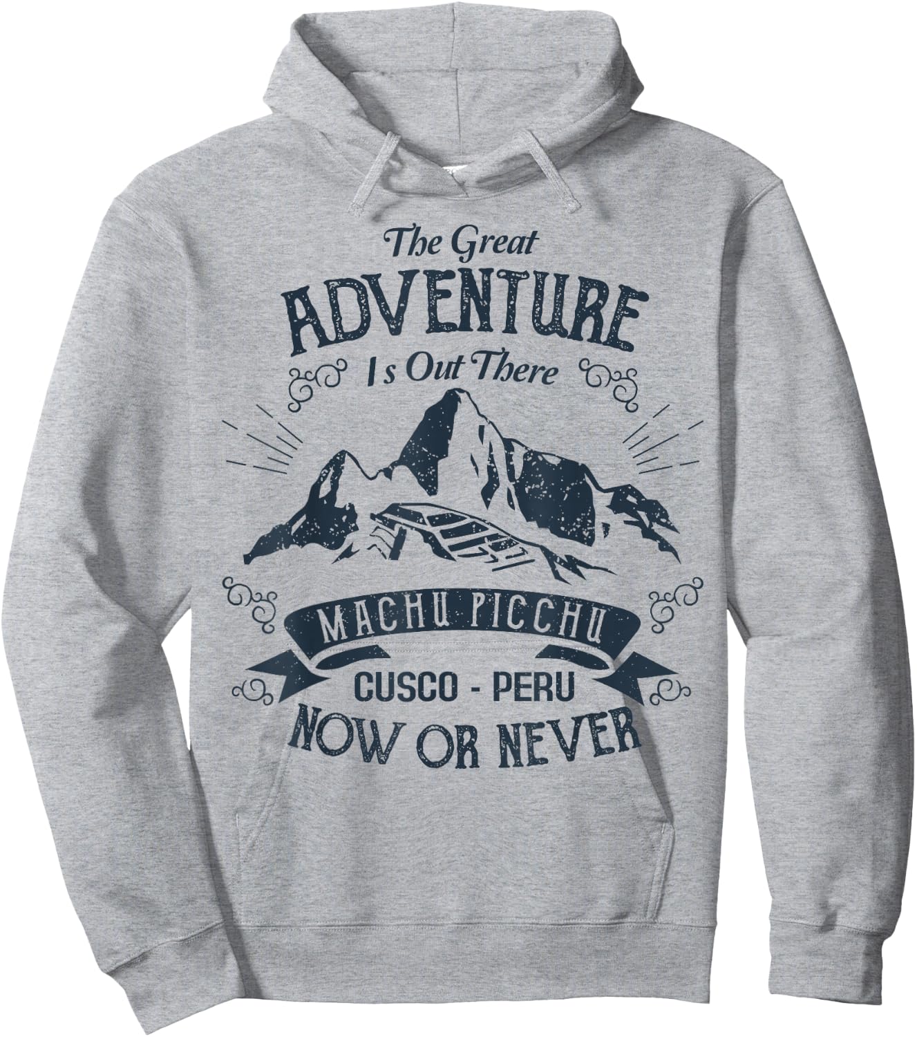 Vintage Peru Shirt Cusco Machu Picchu Llama Jersey Souvenir Hoodie - Hoodie | Ash