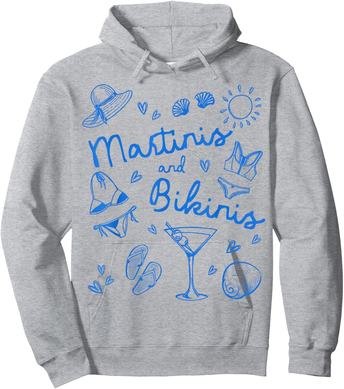 Martinis and Bikinis Beach Bachelorette Team Bride Tini Bach Hoodie - Hoodie | Ash