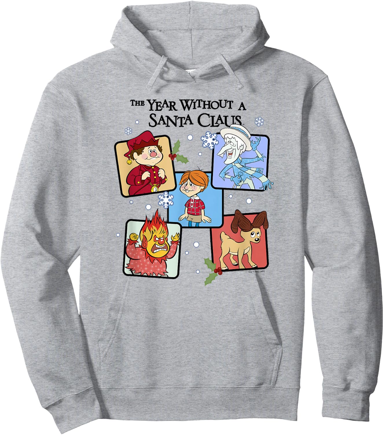 The Year Without A Santa Claus Group Shot Box Up Hoodie - Hoodie | Ash