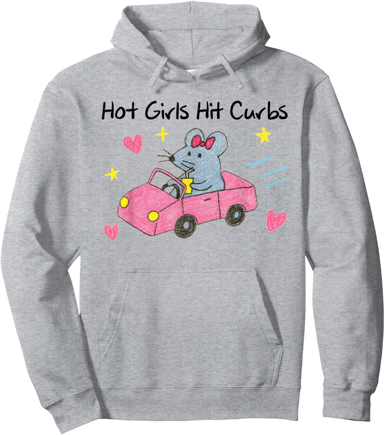 Mouse Girls Funny Meme Humor BFF Besties Hot Girls Hit Curbs Hoodie - Hoodie | Ash