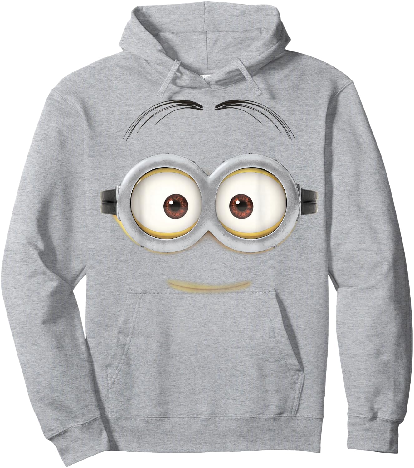 Despicable Me Minions Dave Big Face Graphic Hoodie - Hoodie | Ash
